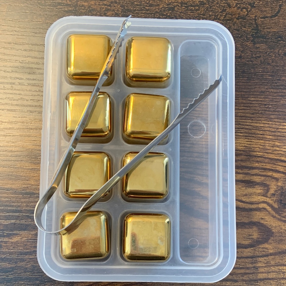 Gold cubes for whiskey - Picture 4 of 4